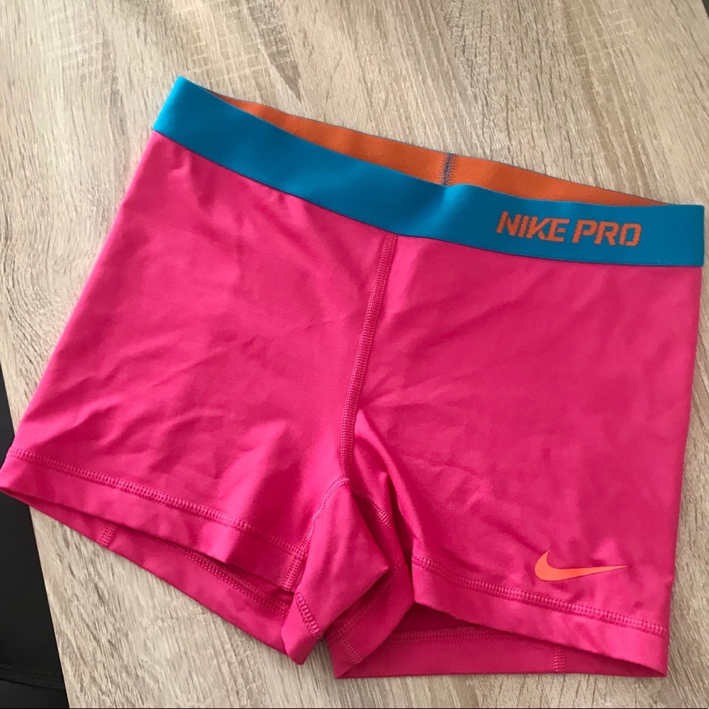 Pink nike spandex